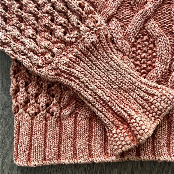 Pilcro Vintage Terracotta Chunky Knit Cardigan NWOT - Picture 3 of 6